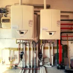 Centrale termica in palazzina (fronte) - lavori realizzato dalla Passerini Marco Impianti Idrotermosanitari - idraulico provincia Perugia
