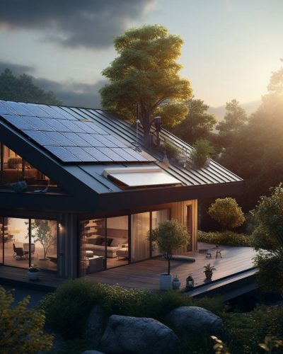 Casa con impianto fotovoltaico su tetto - Marco Passerini Impianti Perugia