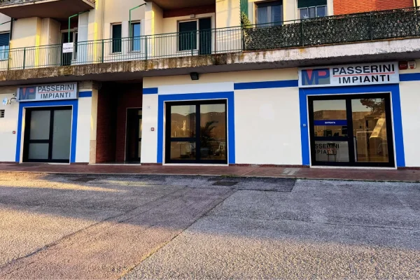 Facciata frontale della sede di Perugia della Passerini Impianti